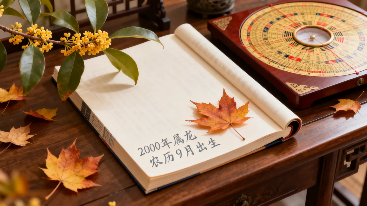 2000年农历9月出生是什么命，2000年农历9属什么命