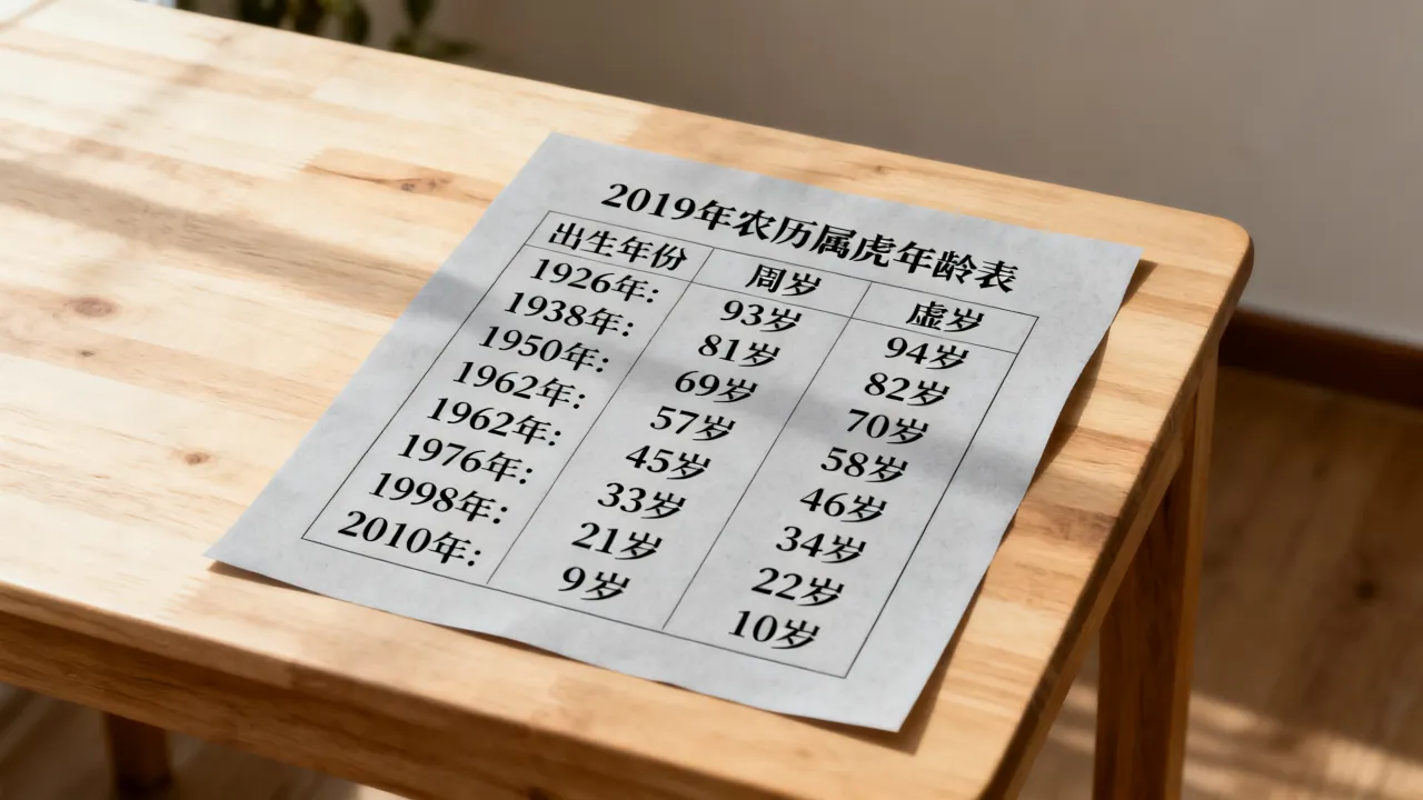 2019年农历属虎多大,属虎虚岁几岁,2019年属虎年龄表 2019年农历属虎多大,属虎虚岁几岁,2019年属虎年龄表