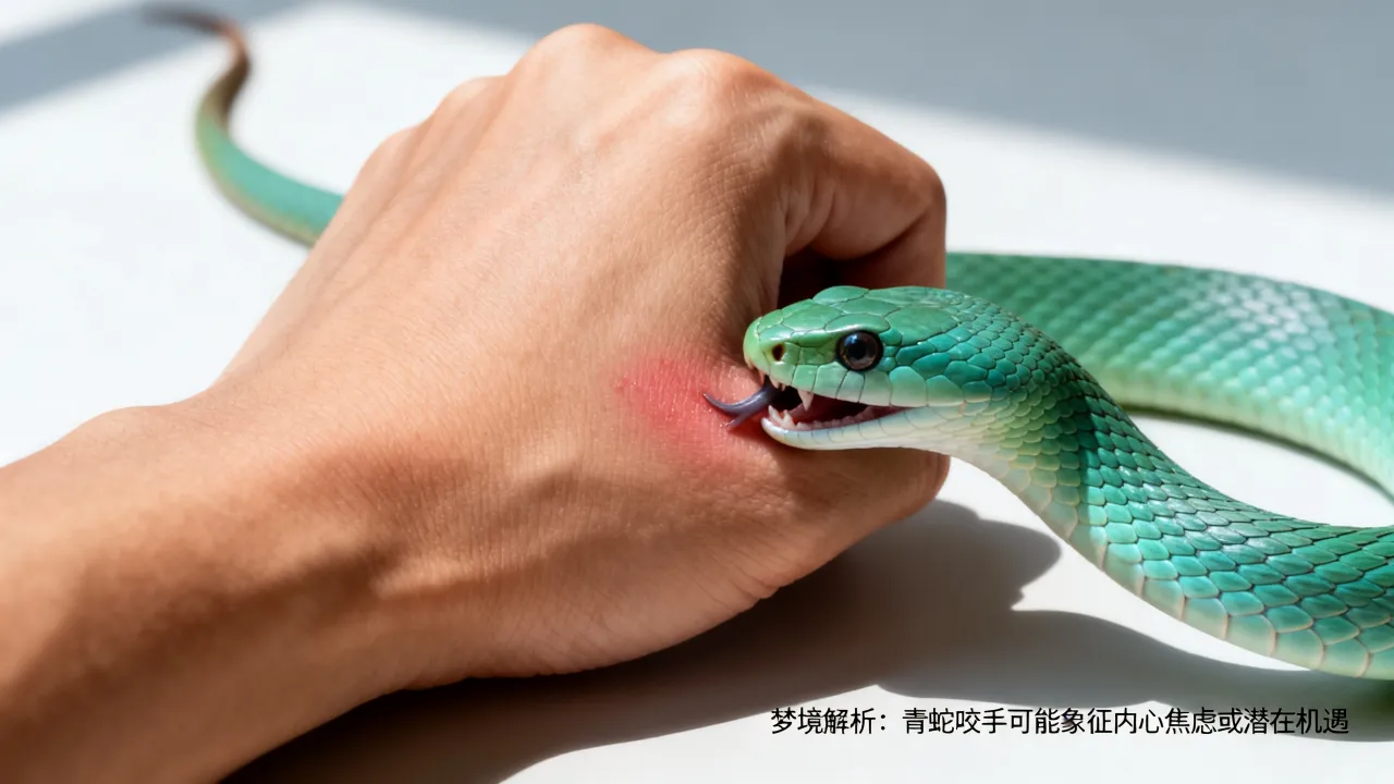梦到了被青蛇咬手预兆了什么吗，梦见青蛇咬手是什么征兆