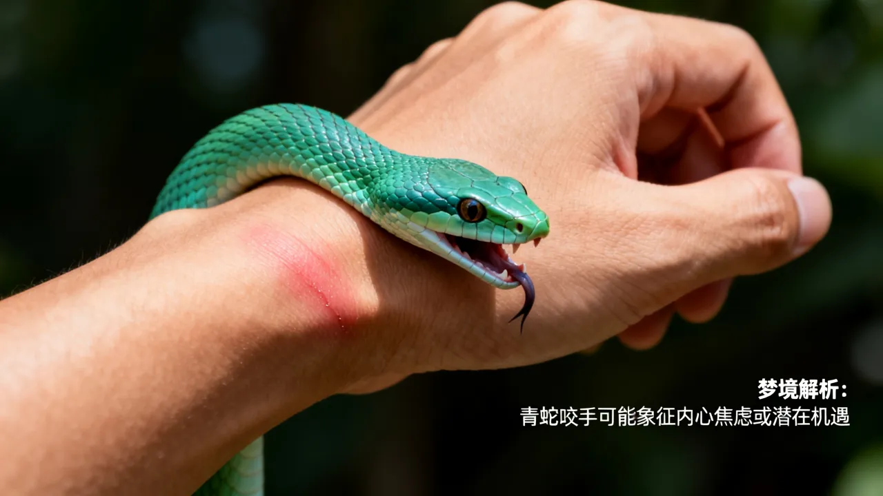 梦到了被青蛇咬手预兆了什么吗，梦见青蛇咬手是什么征兆