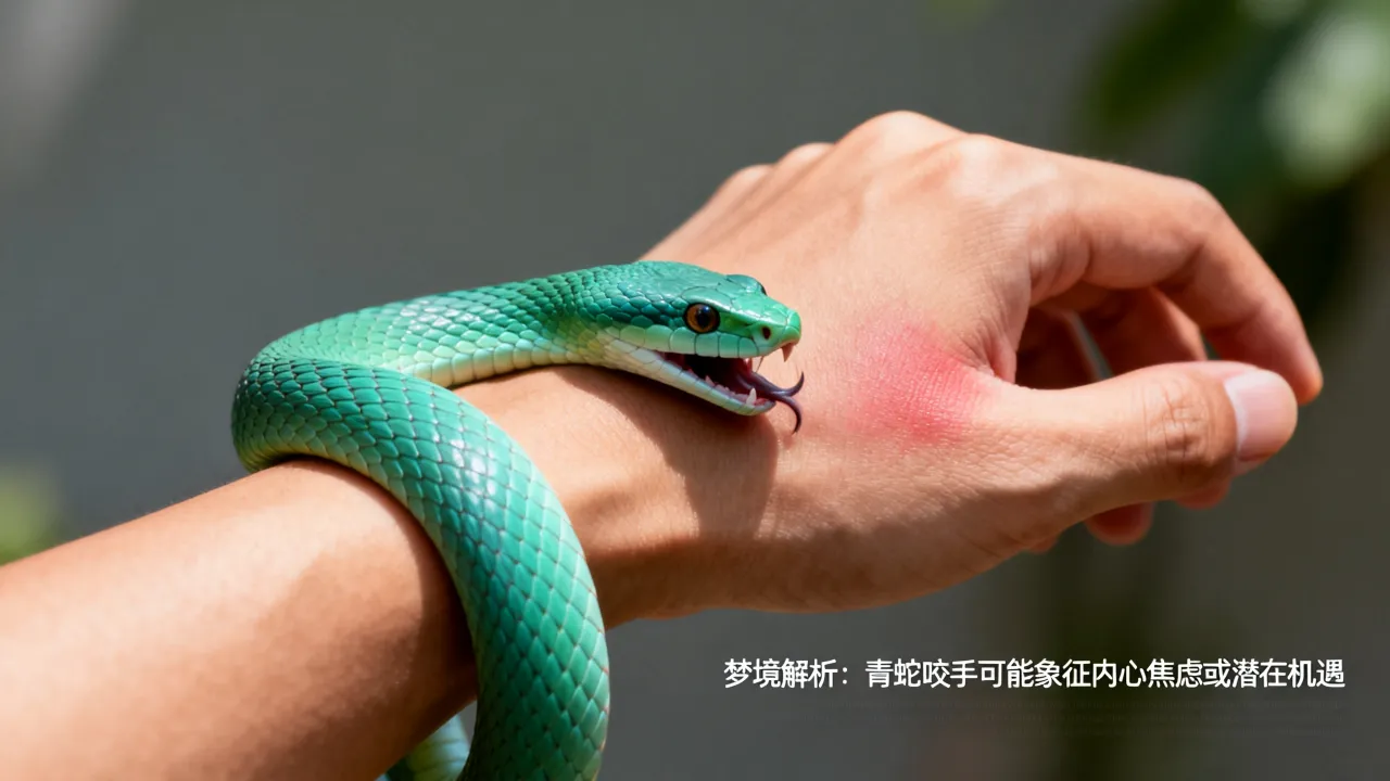 梦到了被青蛇咬手预兆了什么吗，梦见青蛇咬手是什么征兆