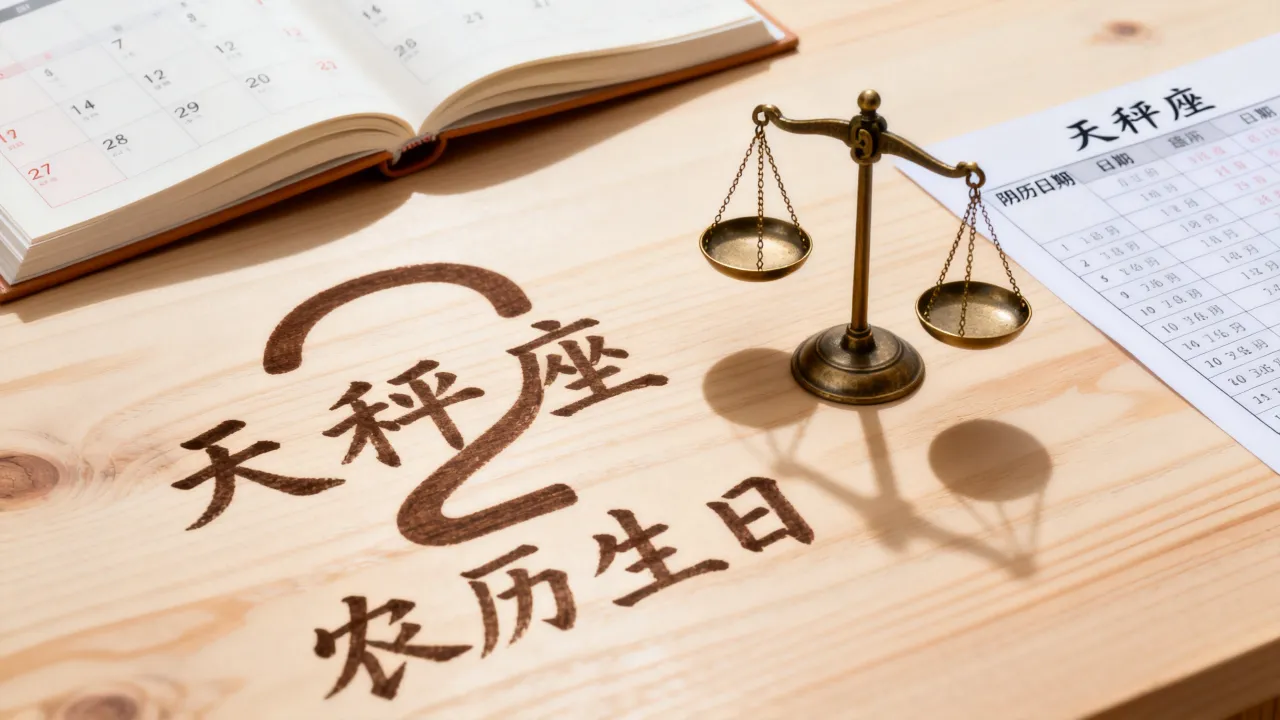 天秤座阴历是几月几日？星座农历生日查询表