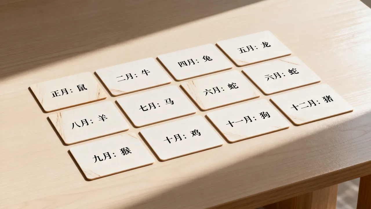 农历每个月的属相是什么，农历月份对应的十二属相怎么算