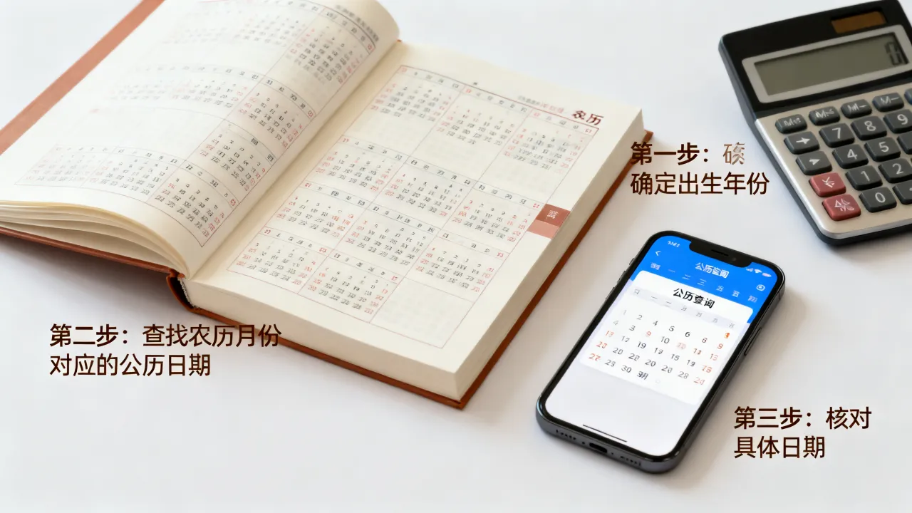 阴历生日怎么换算成出生那年的公历日期,农历转换方法? 阴历生日怎么换算成出生那年的公历日期,农历转换方法?
