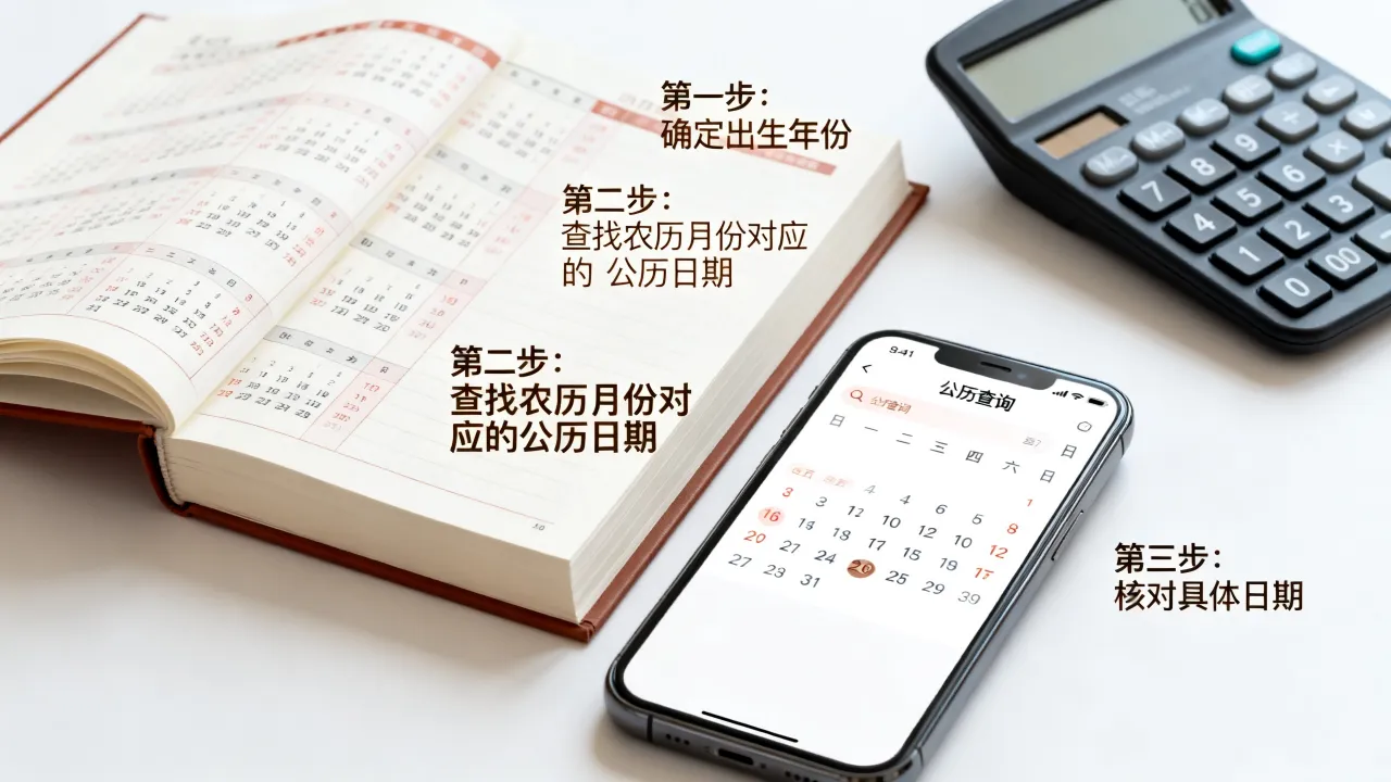 阴历生日怎么换算成出生那年的公历日期,农历转换方法? 阴历生日怎么换算成出生那年的公历日期,农历转换方法?