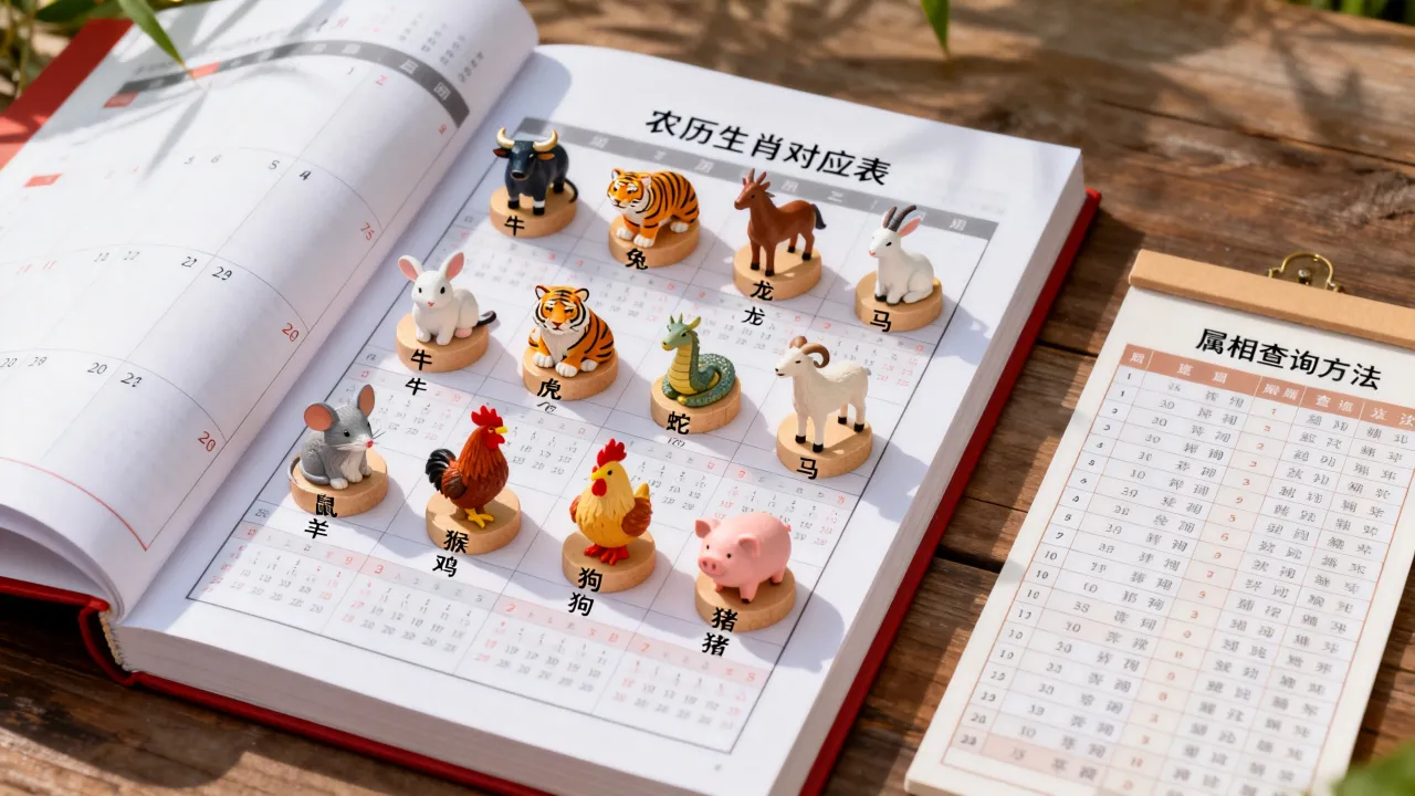 带属像的农历怎么算，农历生肖对应表，属相怎么查才准确