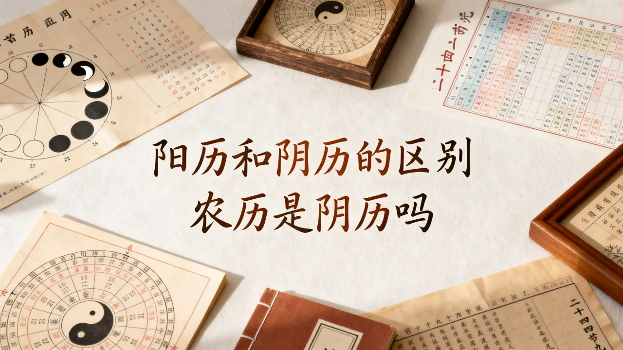 阳历和阴历和农历有什么区别，农历是阴历吗