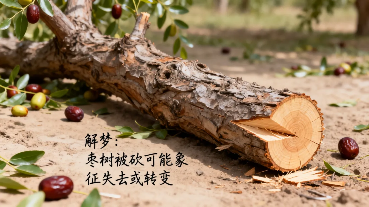 梦到了枣树被砍有什么寓意吗，梦见枣树被砍断是什么征兆
