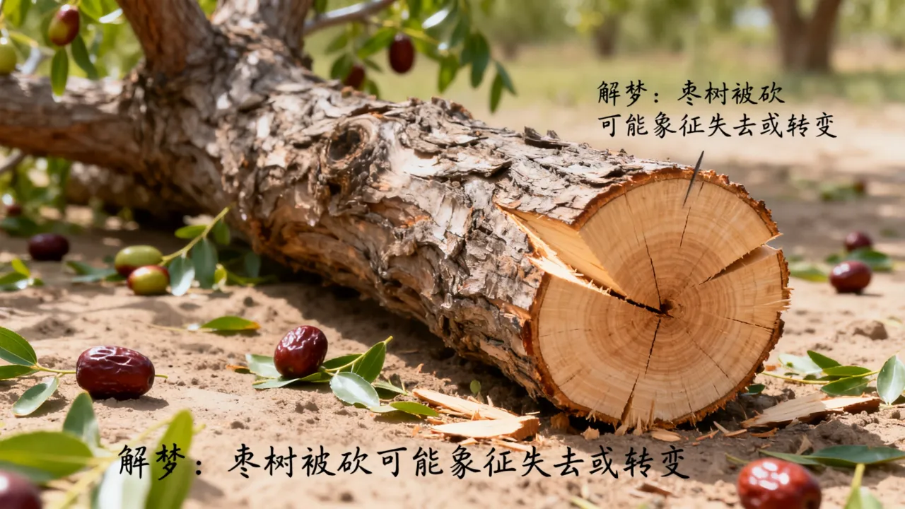 梦到了枣树被砍有什么寓意吗，梦见枣树被砍断是什么征兆