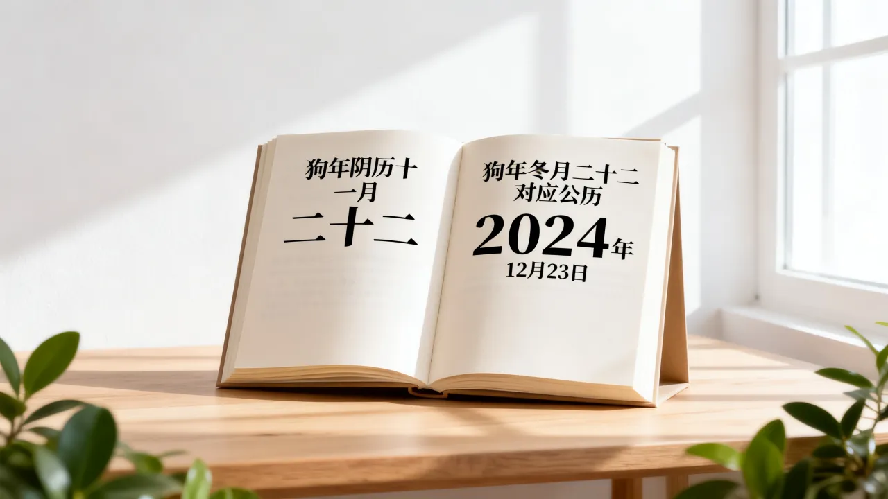 狗年阴历十一月二十二是什么时候，狗年冬月二十二对应公历几号？
