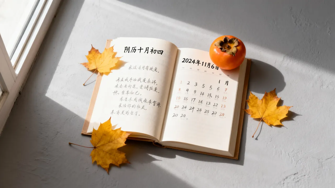 今年阴历10月4日是什么日子，阴历十月初四对应公历几号