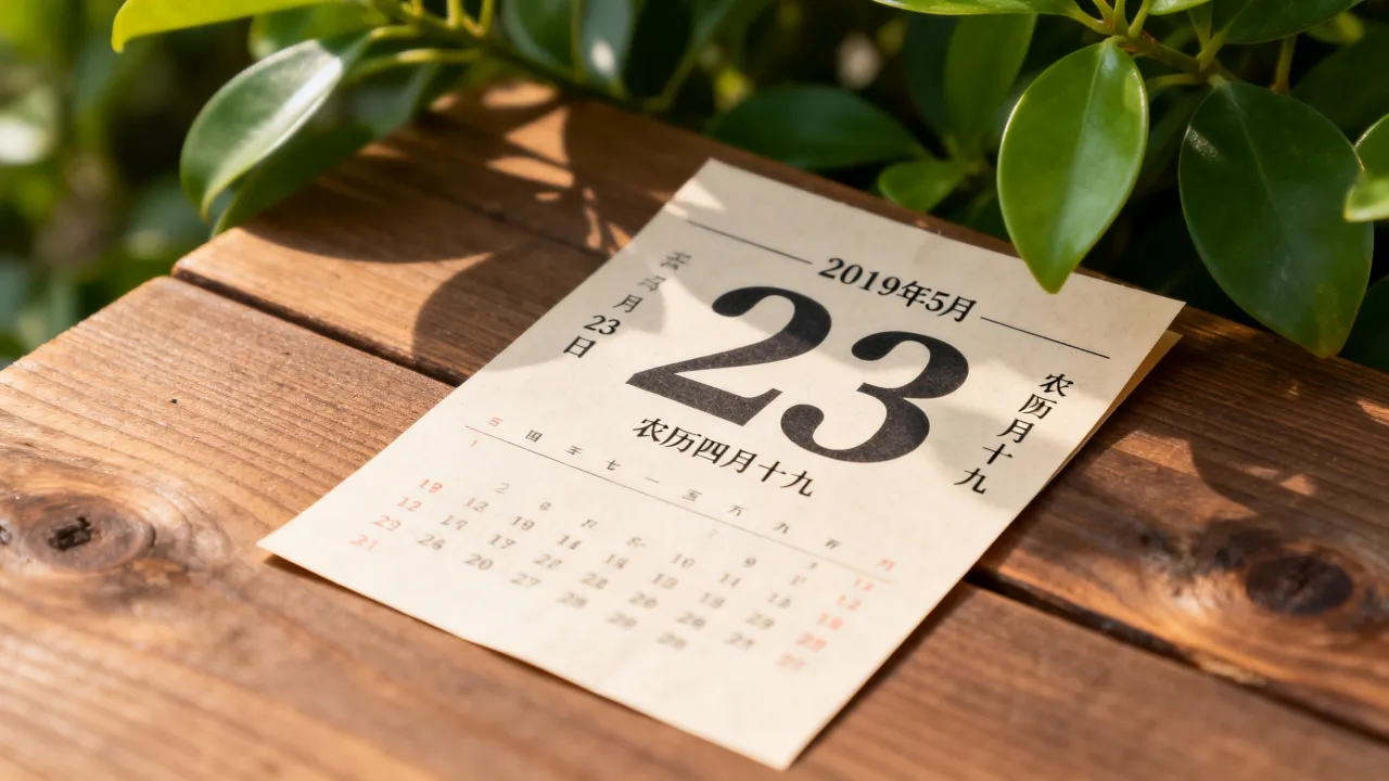 2019阴历4月19是阳历几号，农历四月十九是阳历哪一天