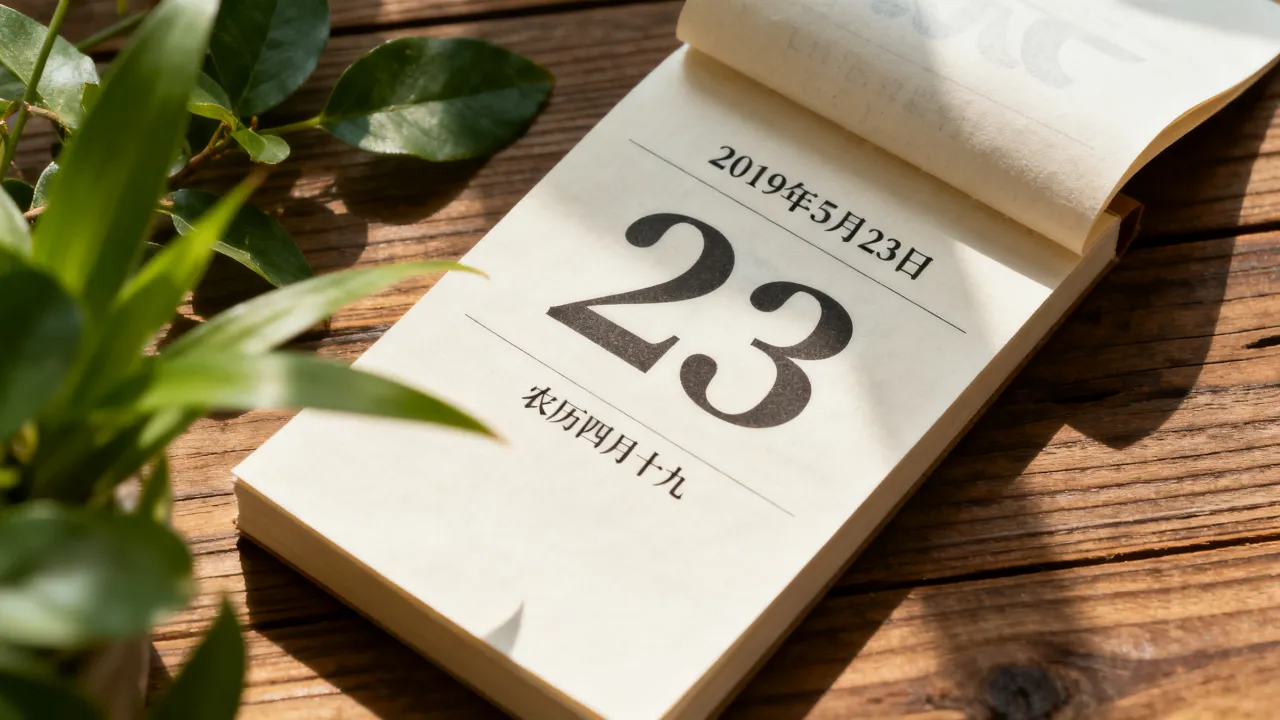 2019阴历4月19是阳历几号，农历四月十九是阳历哪一天