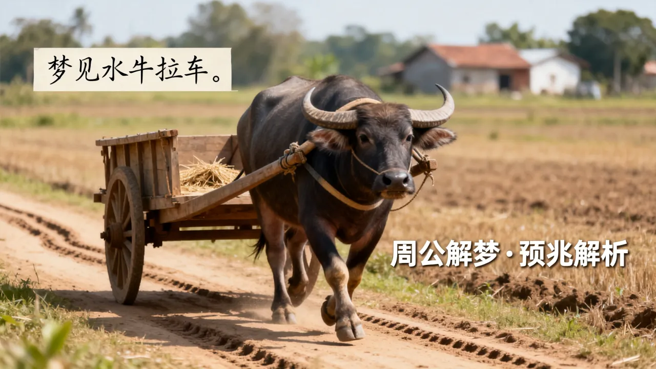 梦见水牛拉车什么寓意,周公解梦有什么预兆 梦见水牛拉车什么寓意,周公解梦有什么预兆