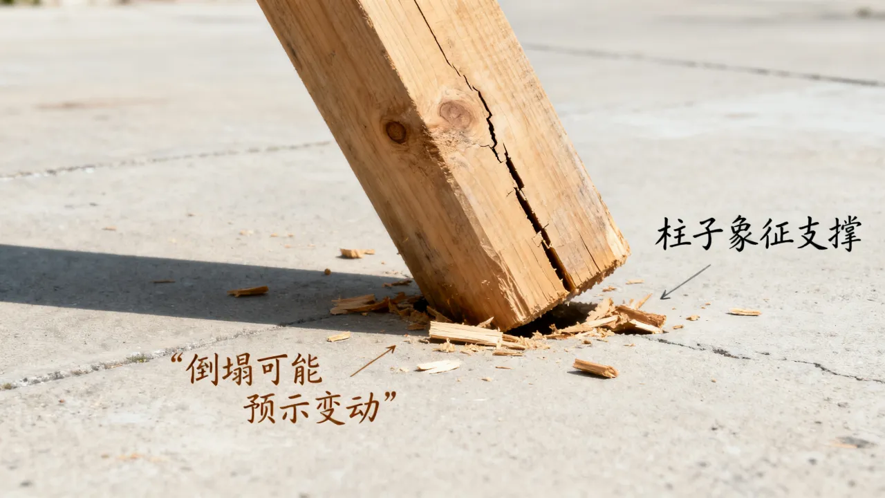 梦到柱子倒啥意思,解梦预兆揭示征兆是天降凶兆吗 梦到柱子倒啥意思,解梦预兆揭示征兆是天降凶兆吗