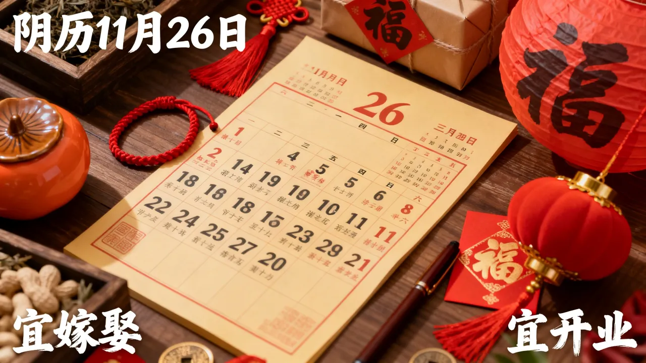 阴历11月26日吉不吉利,适合办什么大事? 阴历11月26日吉不吉利,适合办什么大事?
