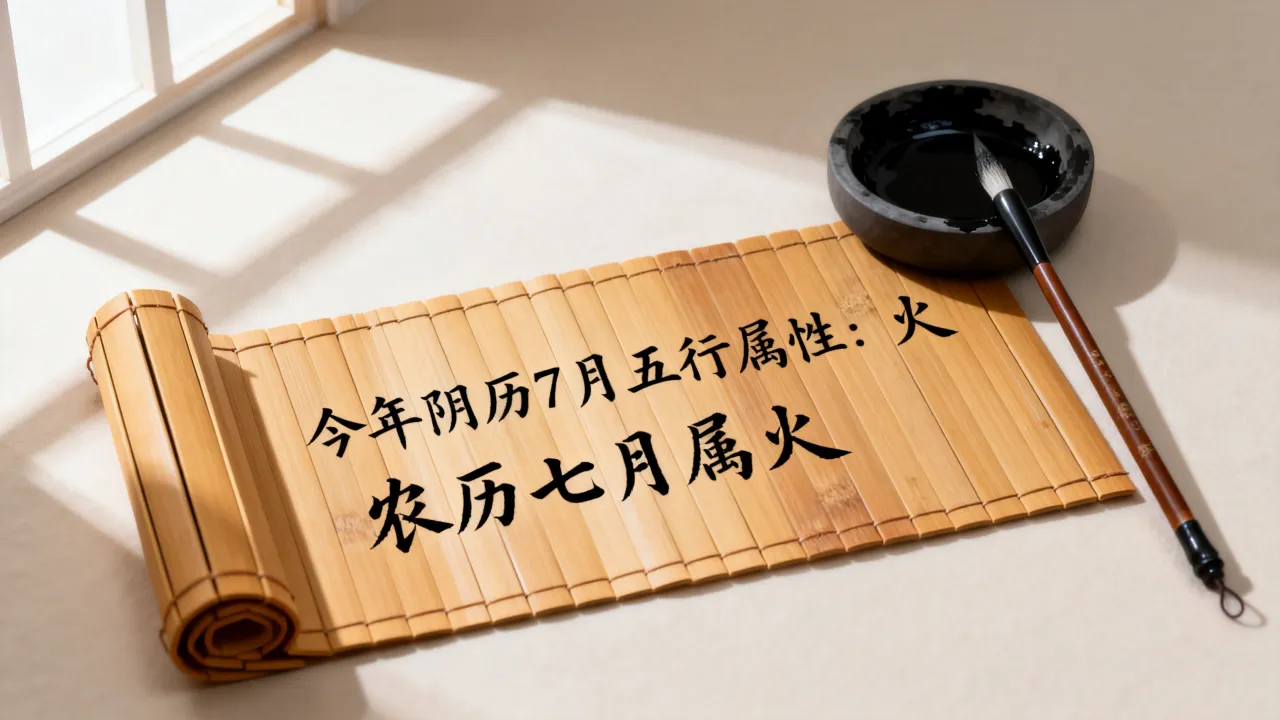 今年阴历7月五行属性是什么,农历七月属什么 今年阴历7月五行属性是什么,农历七月属什么