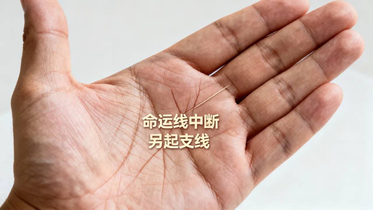 命运线中断另起是什么征兆,手相命运线断了怎么办 命运线中断另起是什么征兆,手相命运线断了怎么办