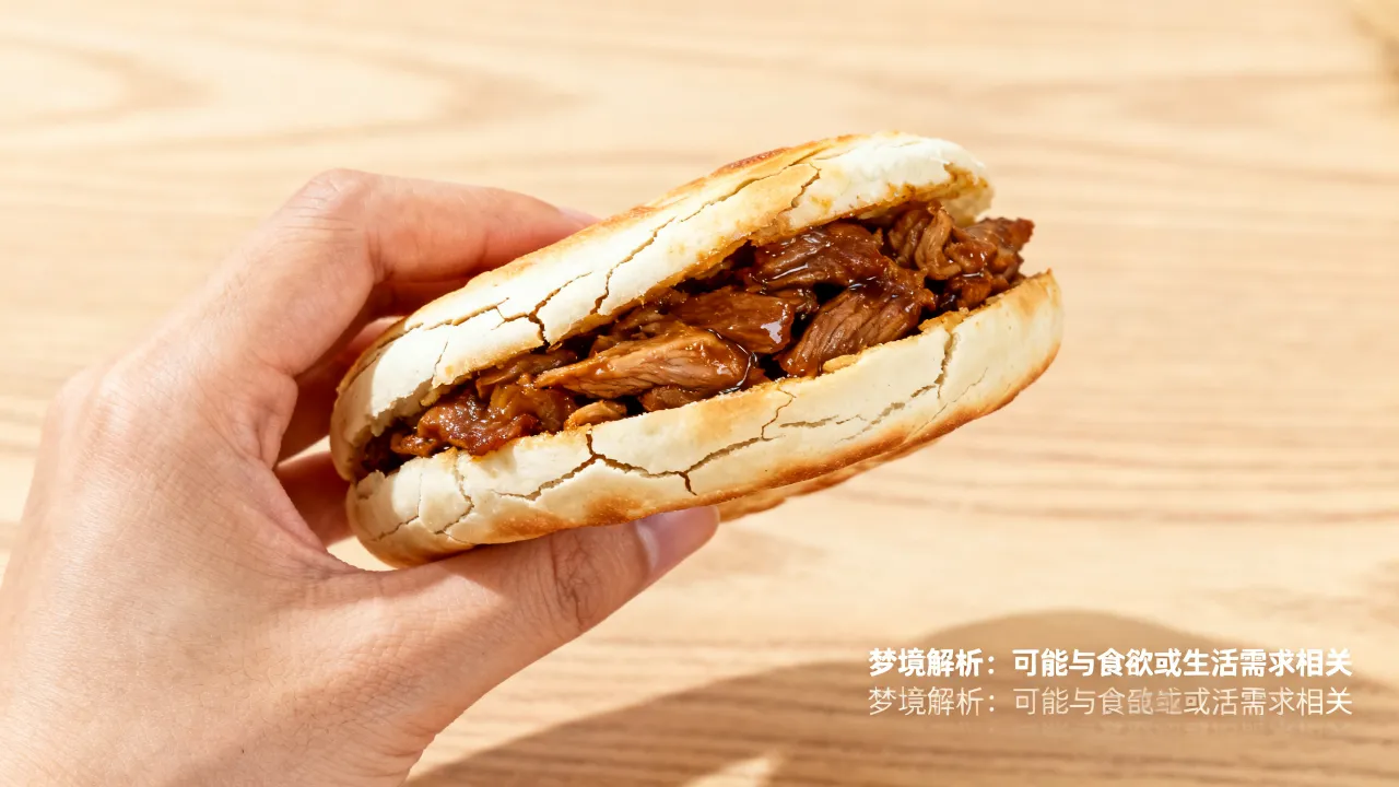 梦到买肉夹馍是什么意思，梦见买肉夹馍有何预兆