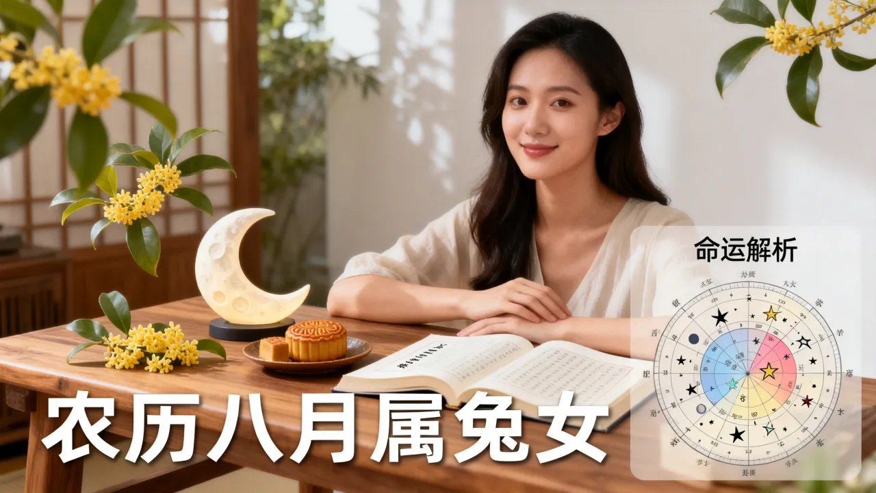 农历八月属兔女是什么命，农历八月属兔女命运好不好