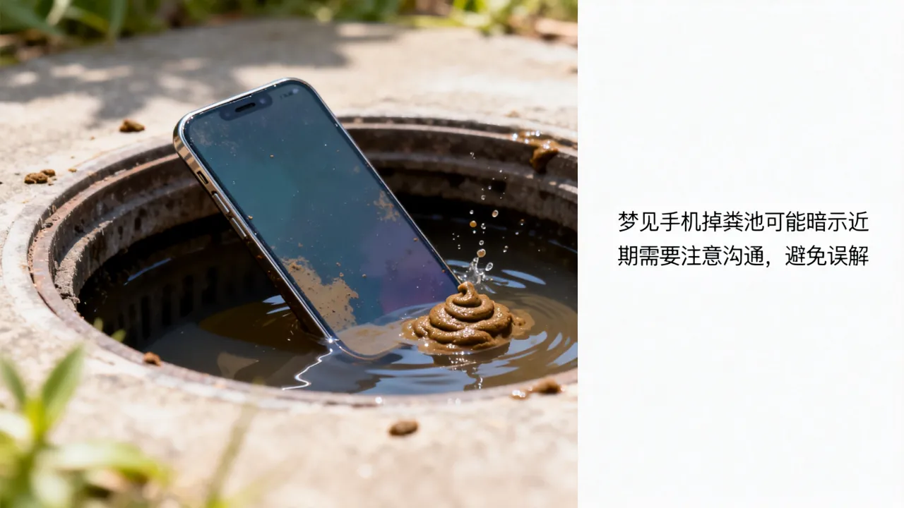 梦见手机掉粪池是什么征兆，梦见手机掉进厕所里预示什么