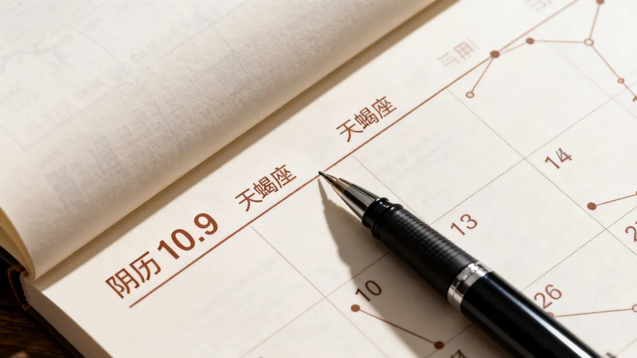 阴历10.9是什么星座