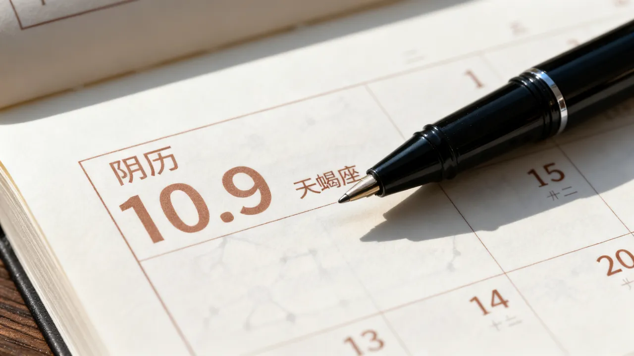 阴历10.9是什么星座