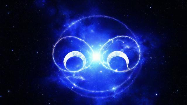 双子星座图片星空图