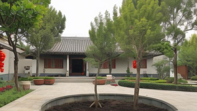 风水院子种树