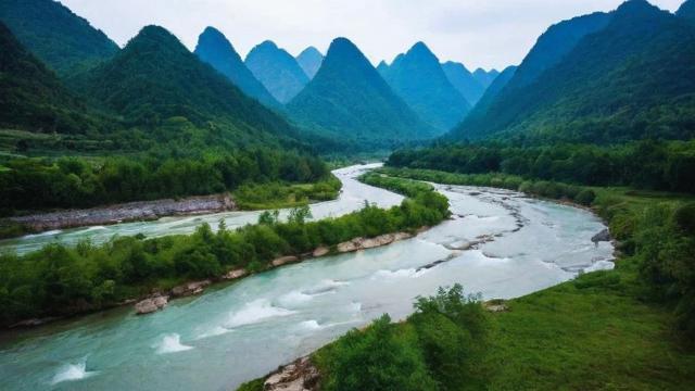 风水九曲水