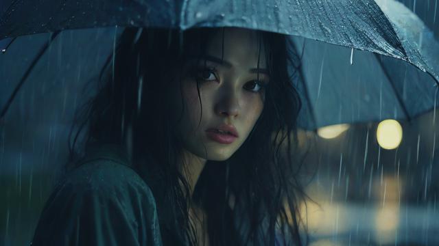 女人梦到下雨了