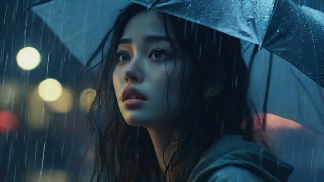 女人梦到下雨了